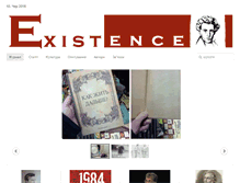 Tablet Screenshot of existence-journal.info